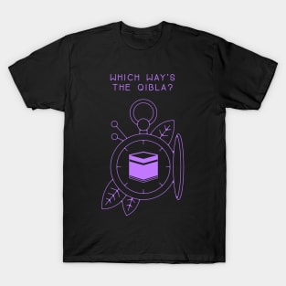 Which Way's The Qibla? - Purple T-Shirt